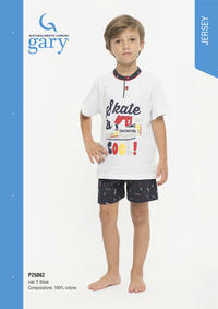 BOY'S PAJAMA M/M P35062 Tellini S.r.l. Wholesale Clothing